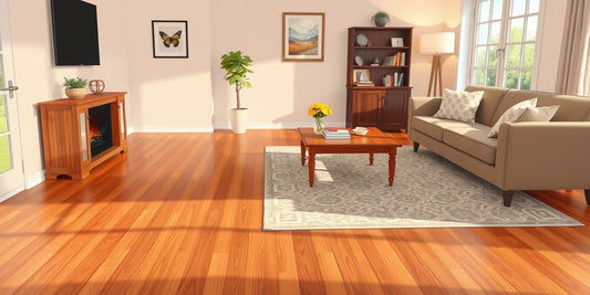 Cozy living room with hardwood flooring