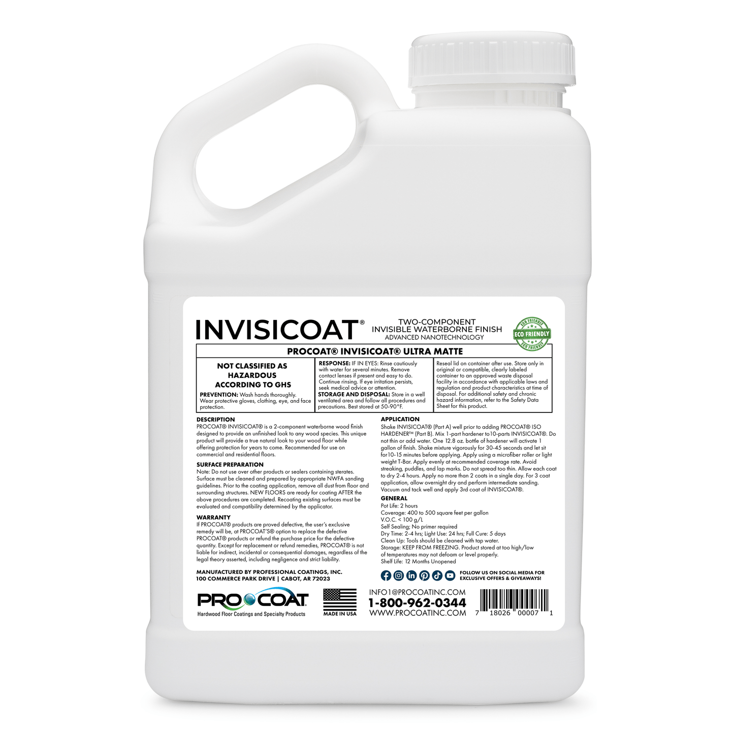 INVISICOAT® - Invisible Waterborne Wood Finish