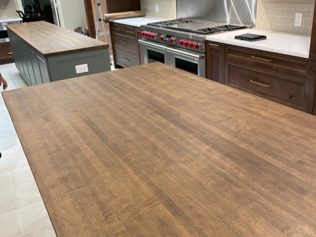 Maple Countertops Maple Butcher Block Counter – Professional Coatings Inc.