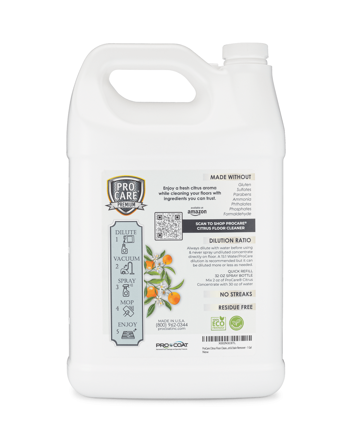 ProCare® Citrus Floor Cleaner Concentrate